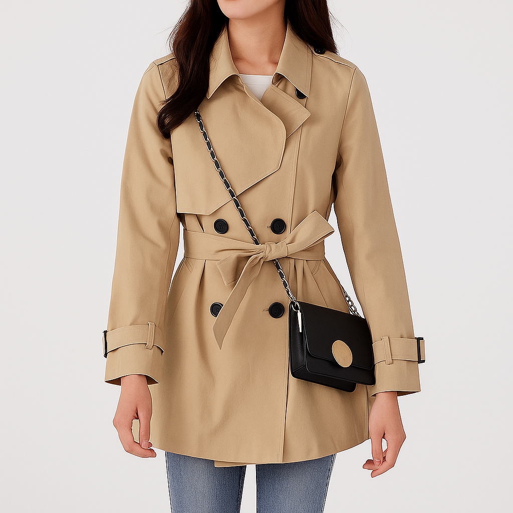 Serene Women Elegant Trench Coat
