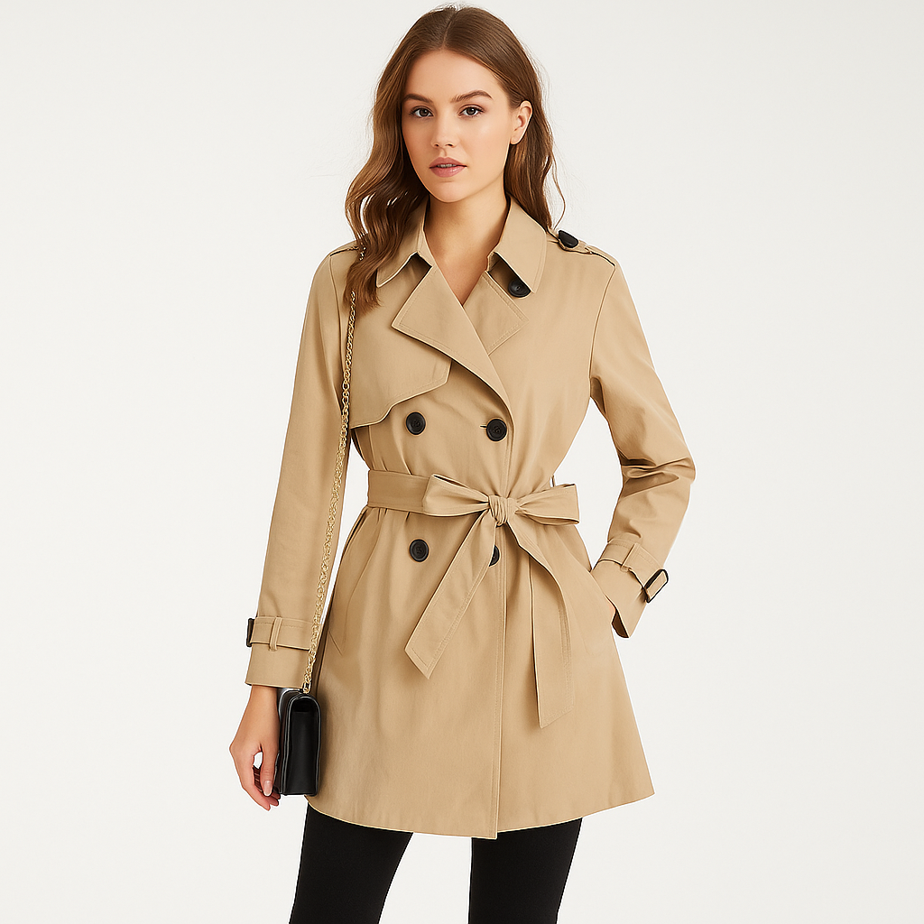 Serene Women Elegant Trench Coat