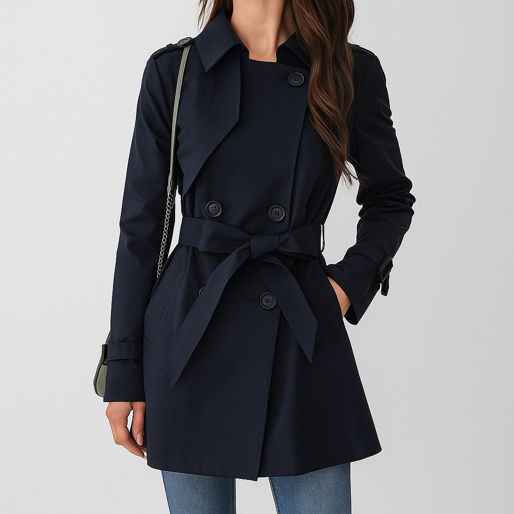 Serene Women Elegant Trench Coat