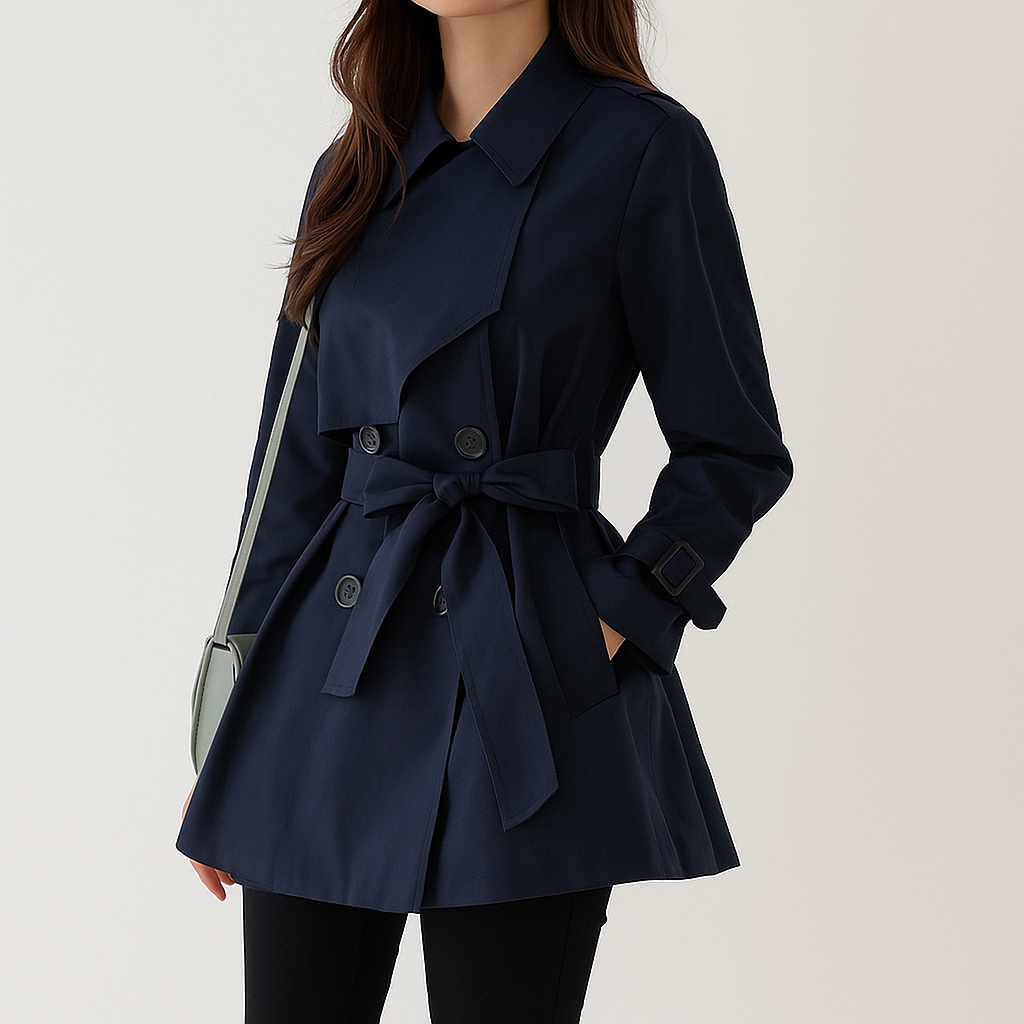 Serene Women Elegant Trench Coat