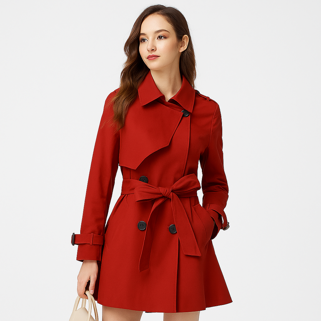 Serene Women Elegant Trench Coat