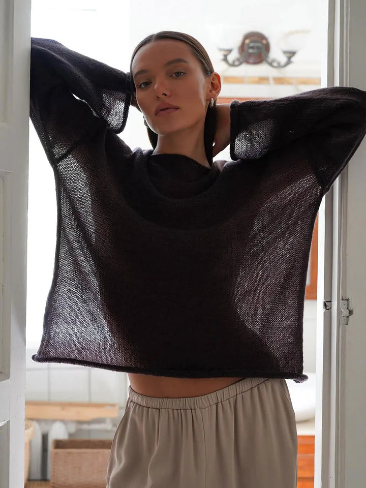 Intarsia Hollow Woolly