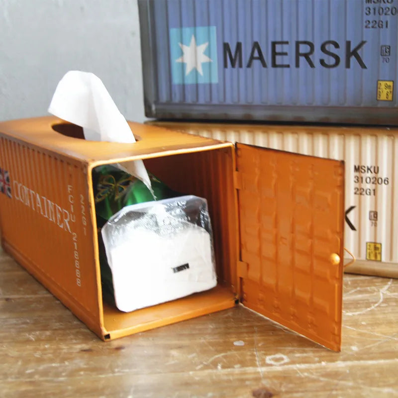 Iron Container Tissue Box